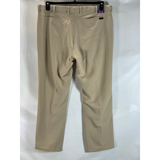 GREG NORMAN Men's Tan Stretch Five-Pocket Golf Pants SZ 40X30
