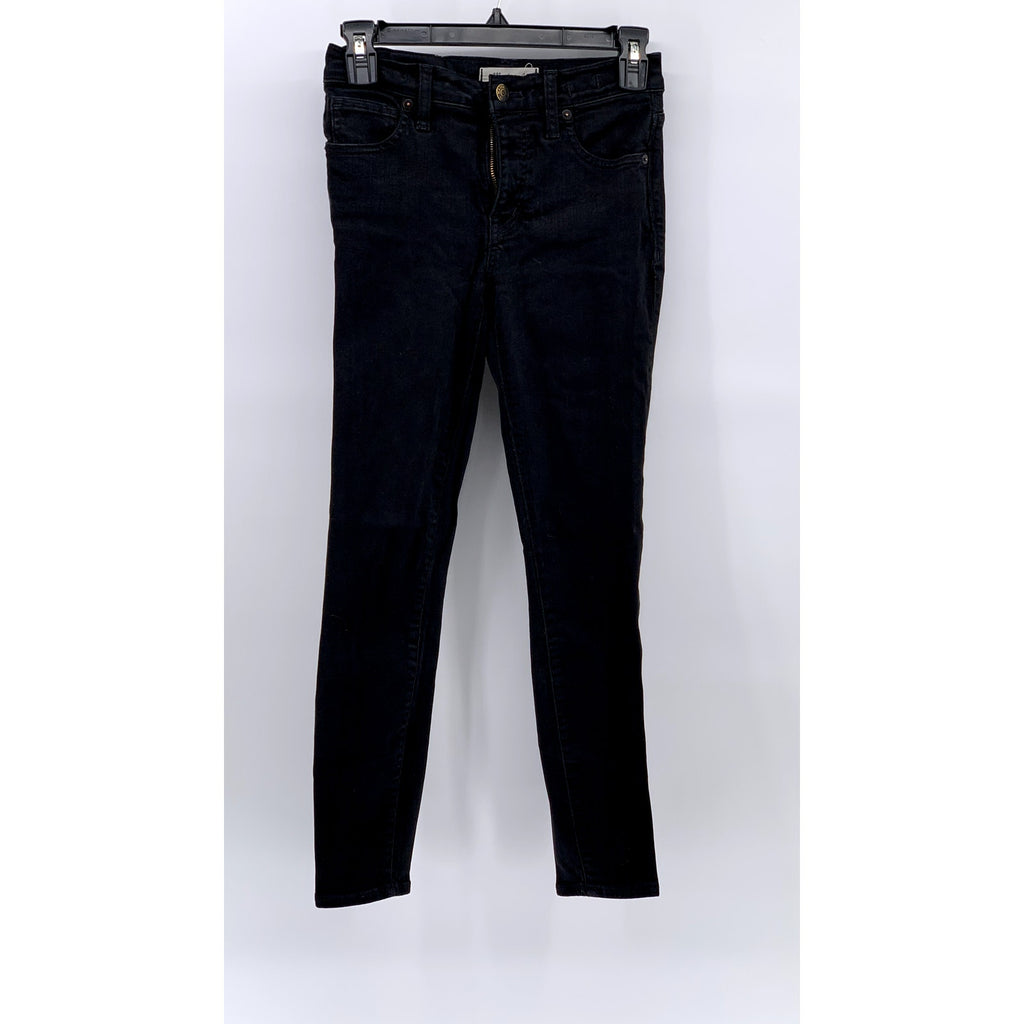 MADEWELL Women's Black Petite 9" High-Rise Skinny Jeans SZ 26S
