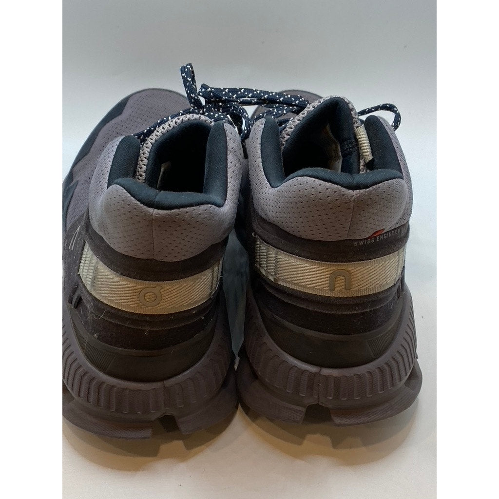 ON CLOUD Women's Gray Mesh Swiss Engineering Lace-Up Sneakers SZ 8.5