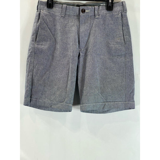 J.CREW Men's Dark Gray Chambray Stretch 9" Chino Shorts SZ 29