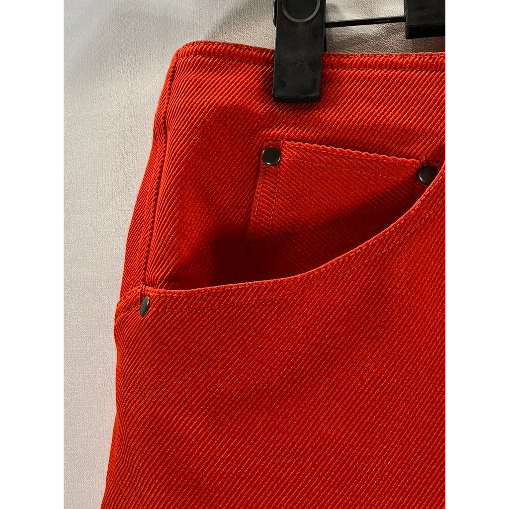 URBAN OUTFITTERS Women's Bright Red UO Ashley Pelmit Fitted Mini Skirt SZ M