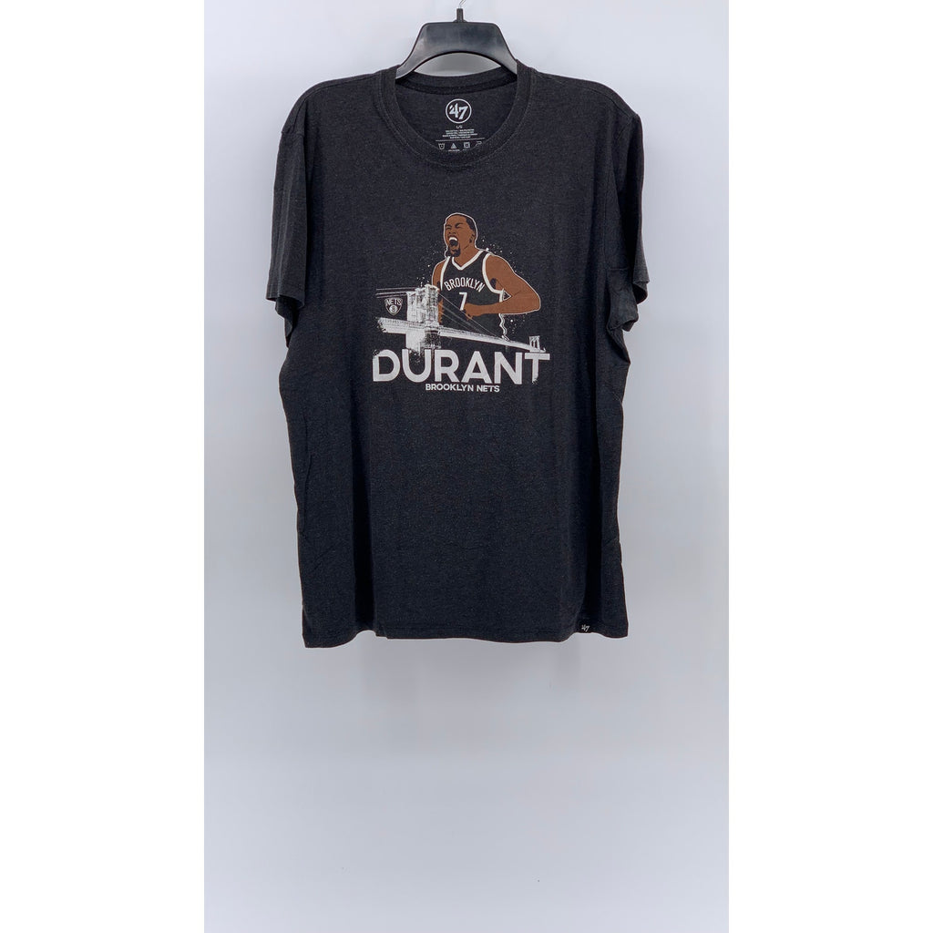 47' Men's Heathered Charcoal NBA Brooklyn Nets Kevin Durant Player T-Shirt SZ L