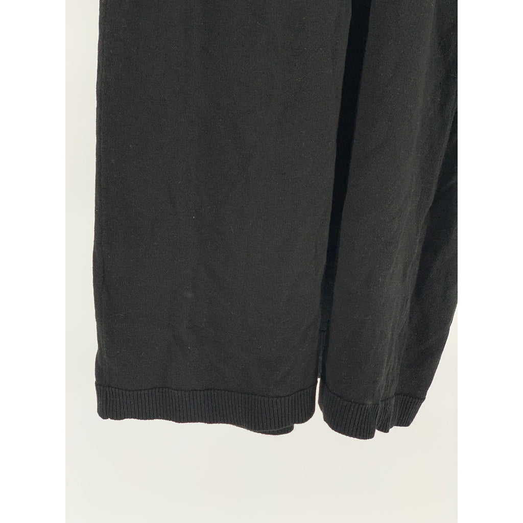 GU Women's Black Knit Halter Sleeveless Pullover Midi Dress SZ S