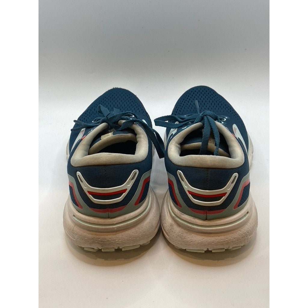 BROOKS Women's Blue Mesh Lace-Up Round Toe Active Running Shoes SZ 7
