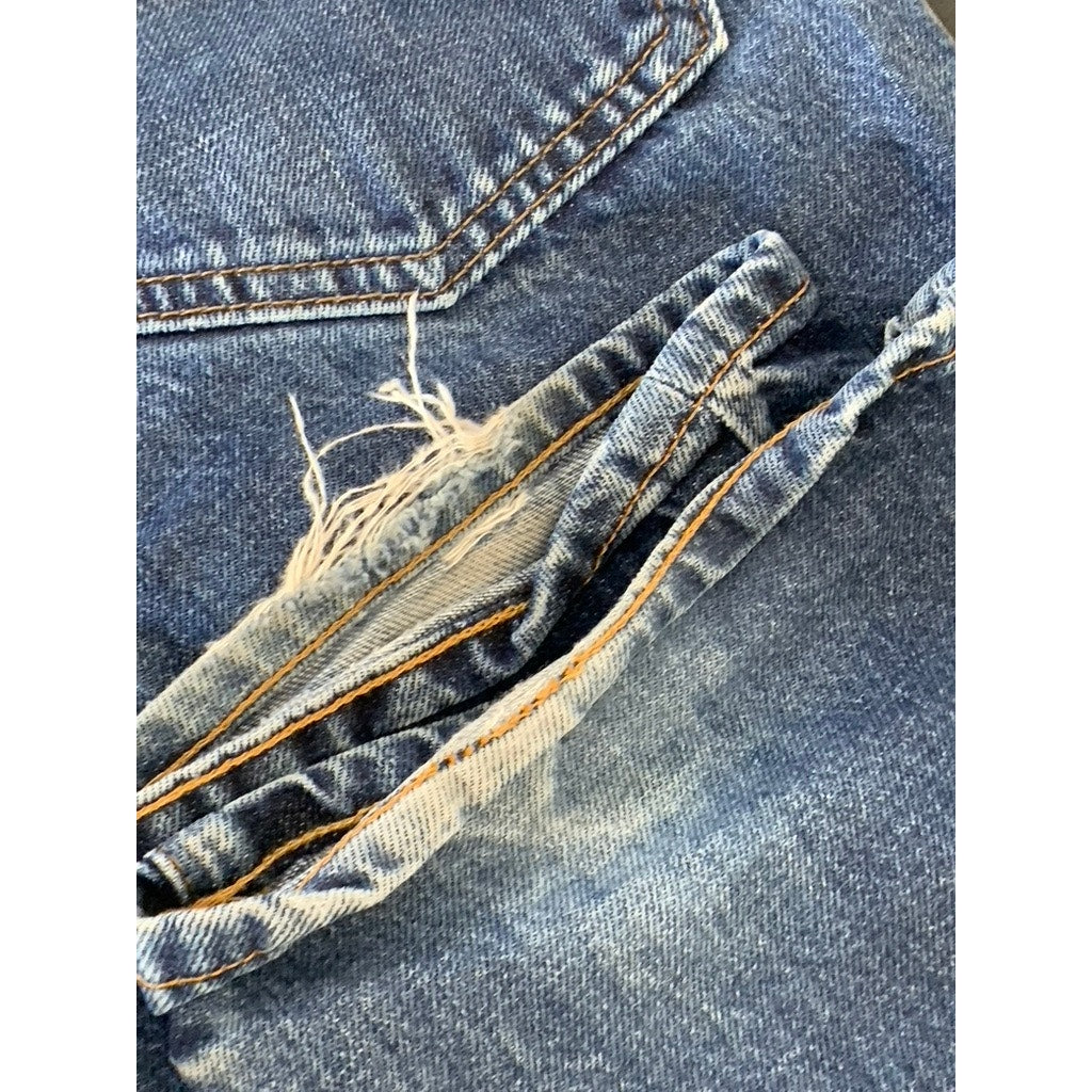 GAP 1969 Men's Blue Relaxed-Fit Straight-Leg Denim Five Pocket Jeans SZ 32X34