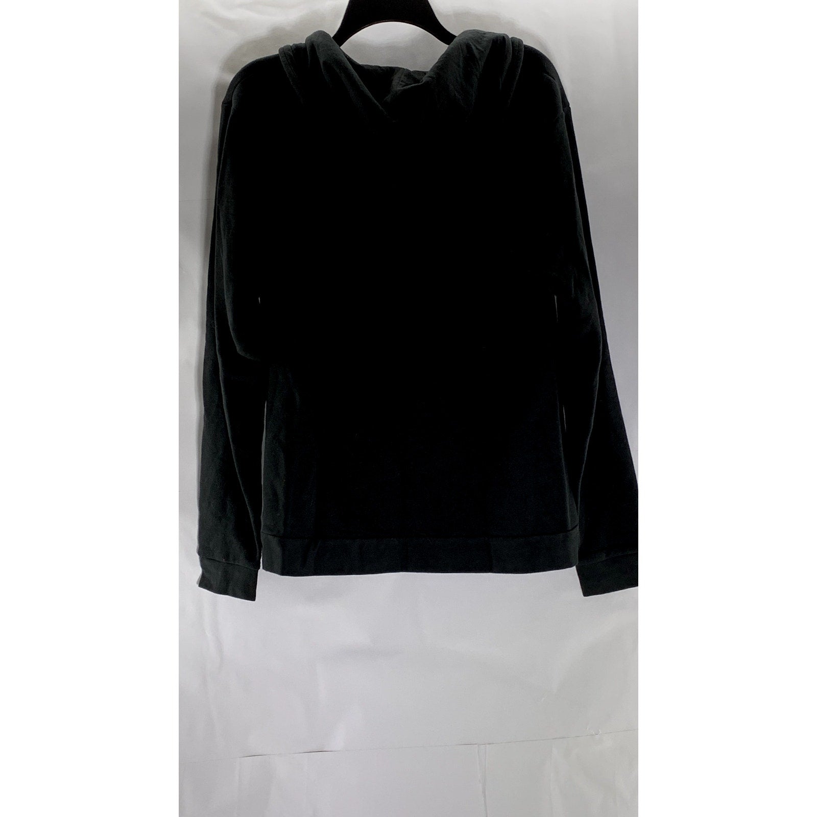 NEXTLEVEL APPAREL Men's Black/Red Custom Embroidered Logo Zip-Up Sweater SZ M