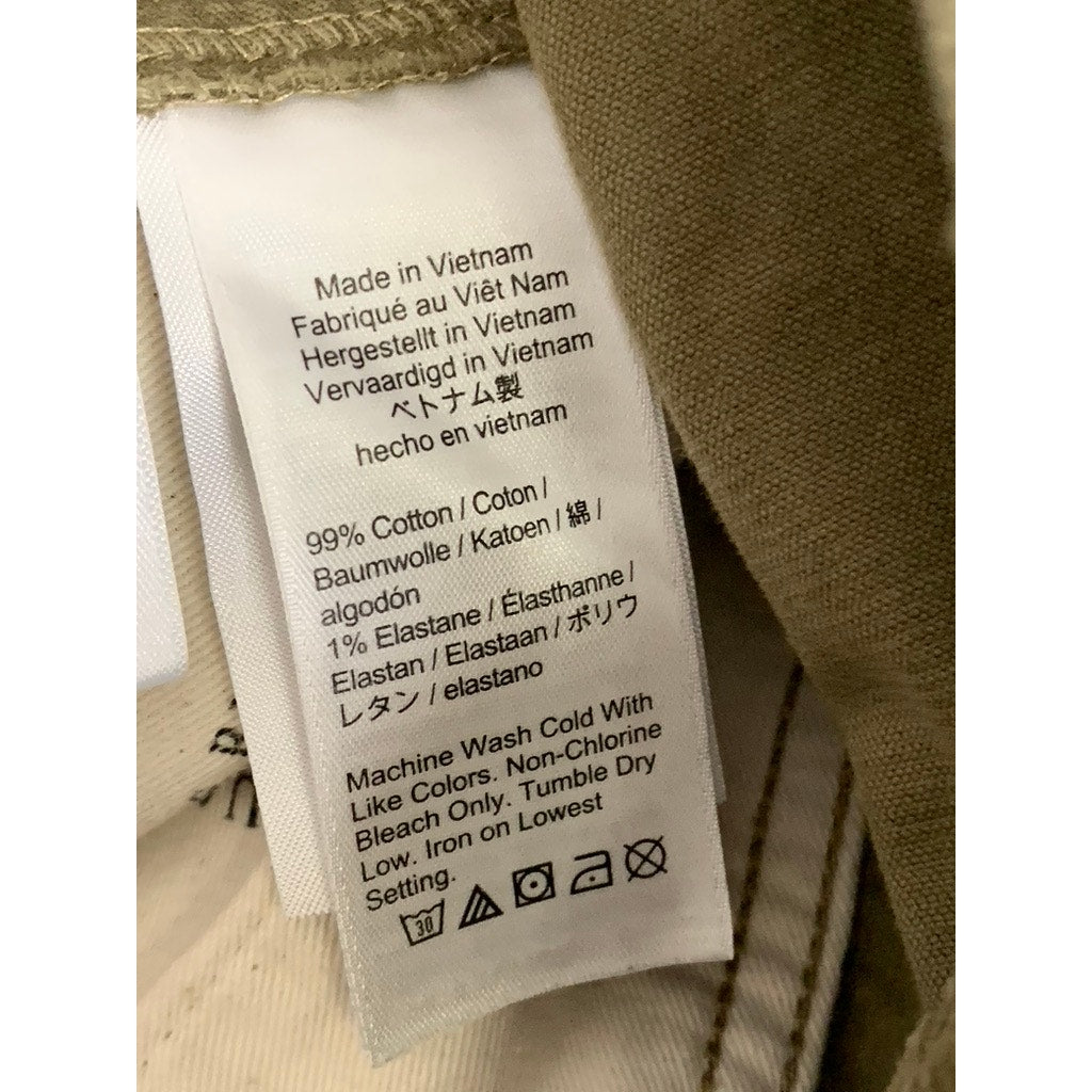 WALLACE & BARNES Men's Tan Corduroy 6" Pull-On Drawstring Shorts SZ S