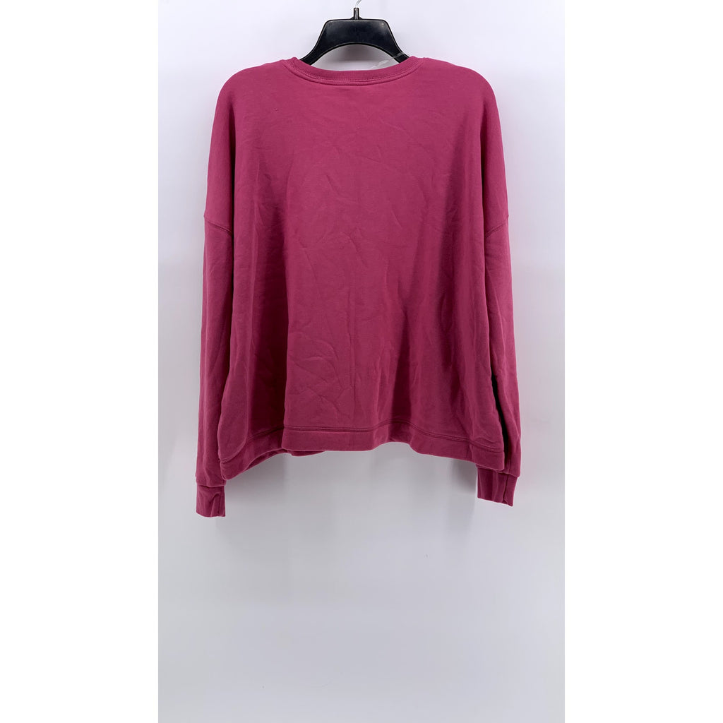 TIME & TRU Women's Pink Crewneck Long Sleeve Sweatshirt SZ XL