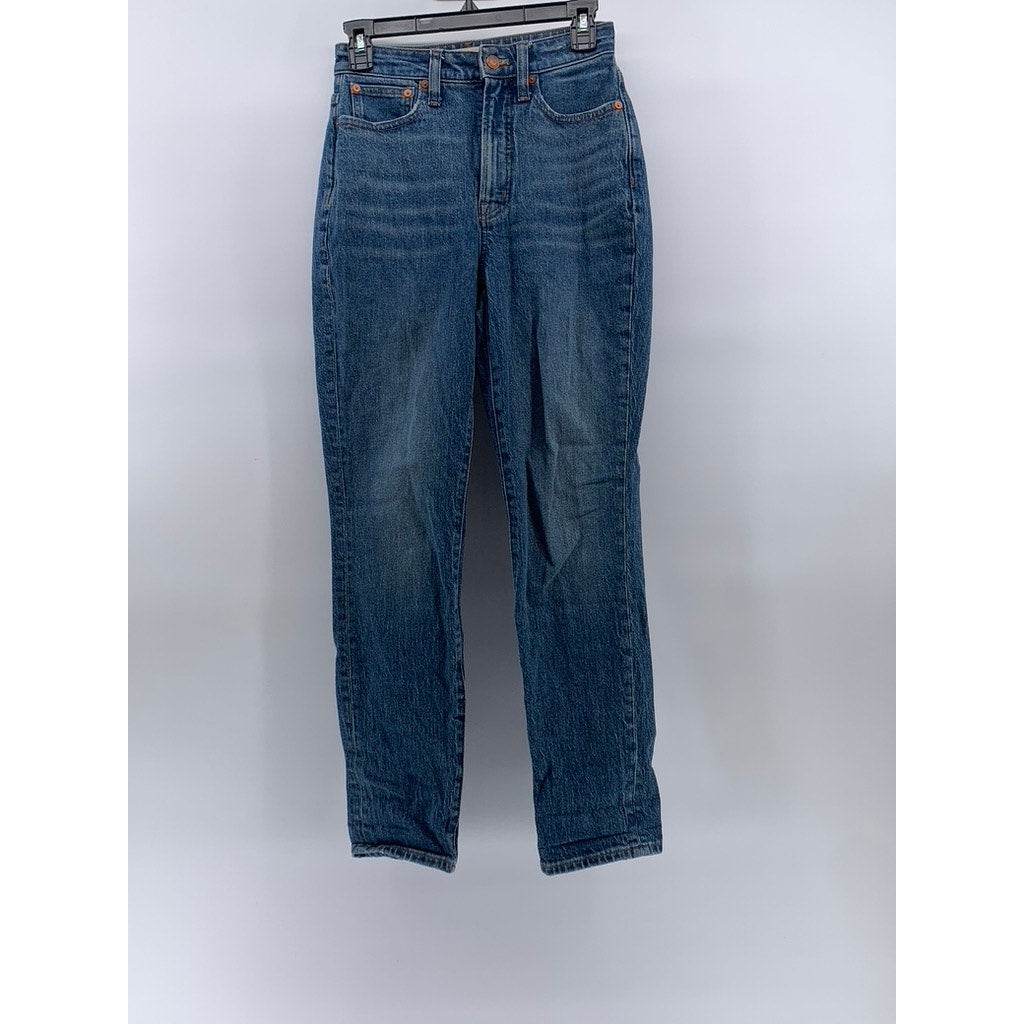 MADEWELL Women's Blue Denim The Curvy Perfect Vintage Regular-Fit Jean SZ 25
