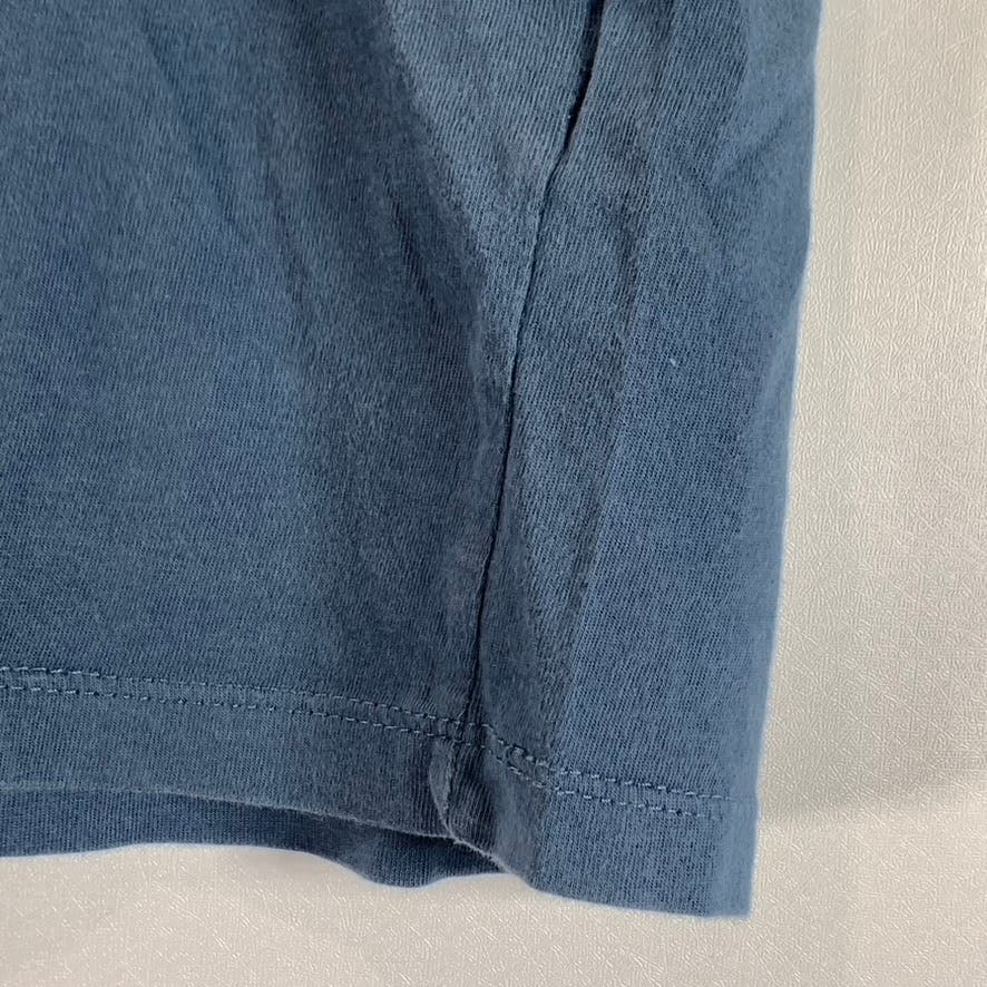 ASOS Men's Blue Stripe-Trim Crewneck Short Sleeve T-Shirt SZ S