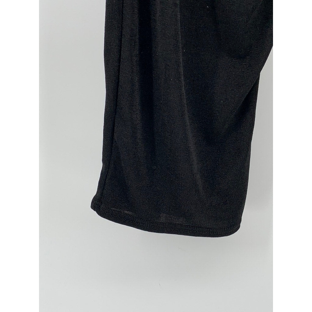 FASHION NOVA Women's Y2K Inspired Black Stretch High Waisted Capri Pants SZ M
