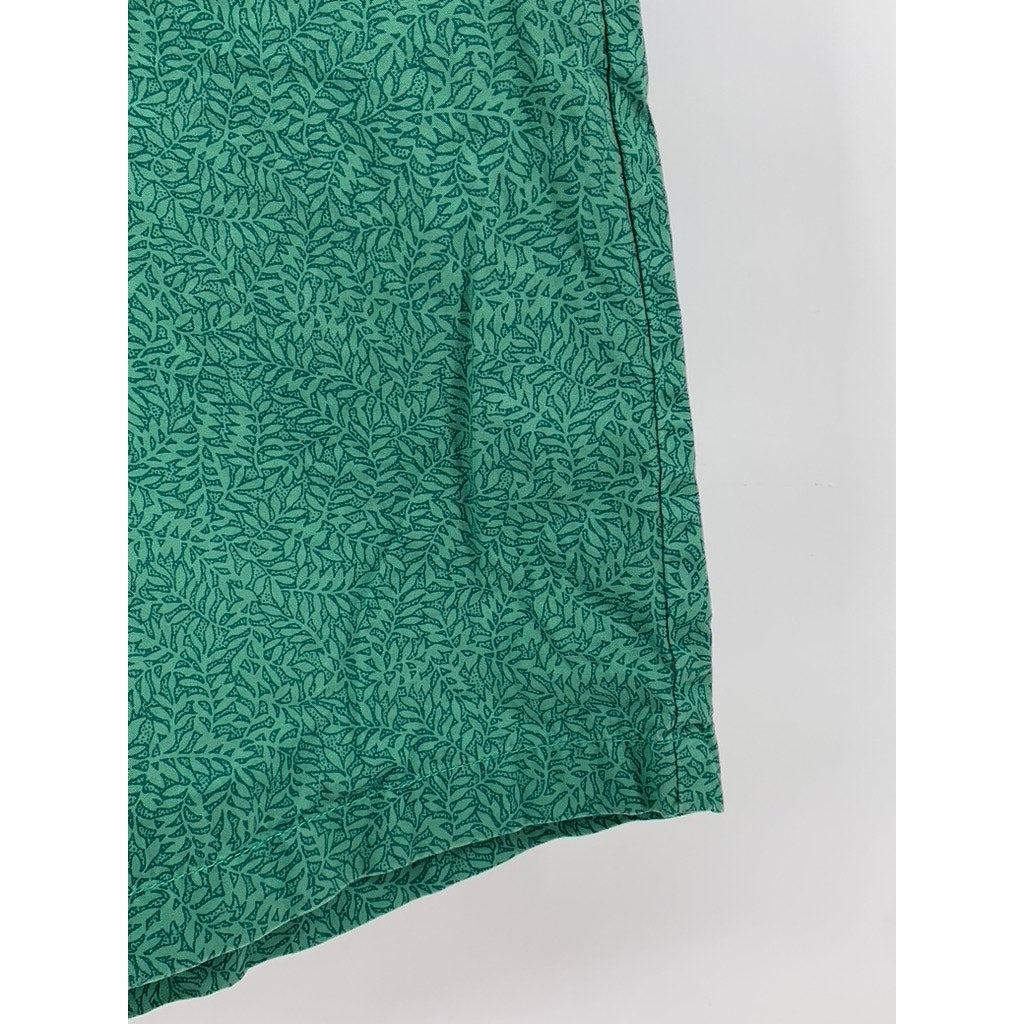 FREE ASSEMBLY Men's Green Utility Pattern E-Waist Utility Shorts SZ M
