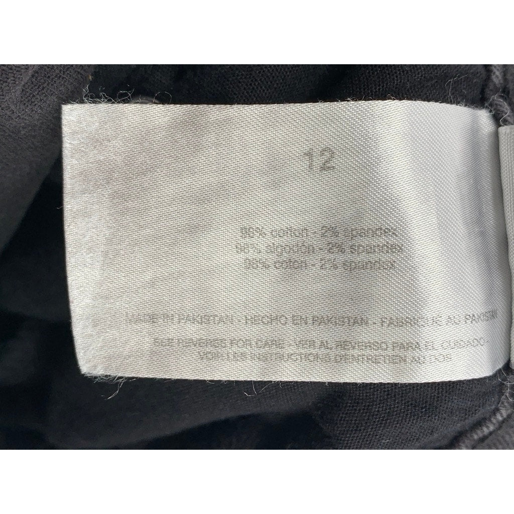 SOCIAL STANDARD By SANCTUARY Women's Black Camo Skinny Ankle Pants SZ 12