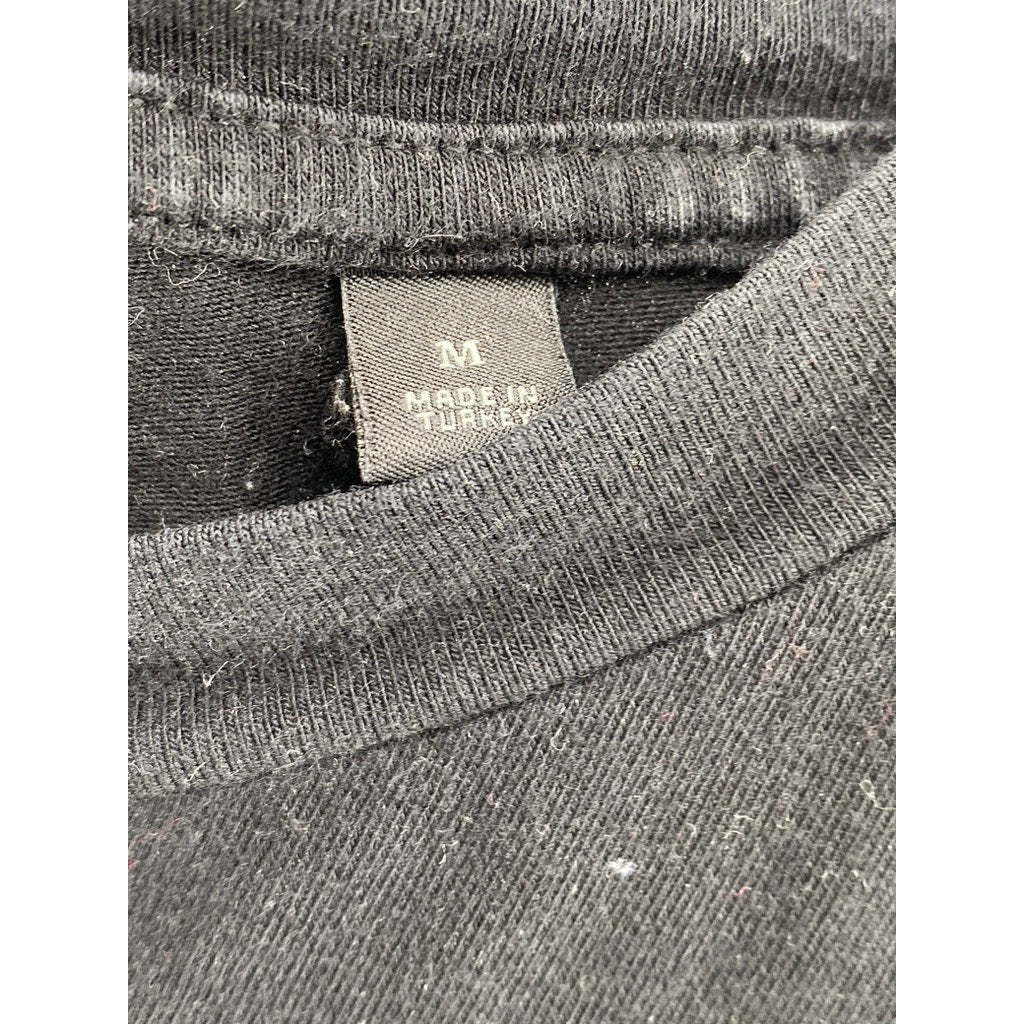 SCOTCH & SODA Men's Black Solid Crewneck Short Sleeve Casual T-Shirt SZ M