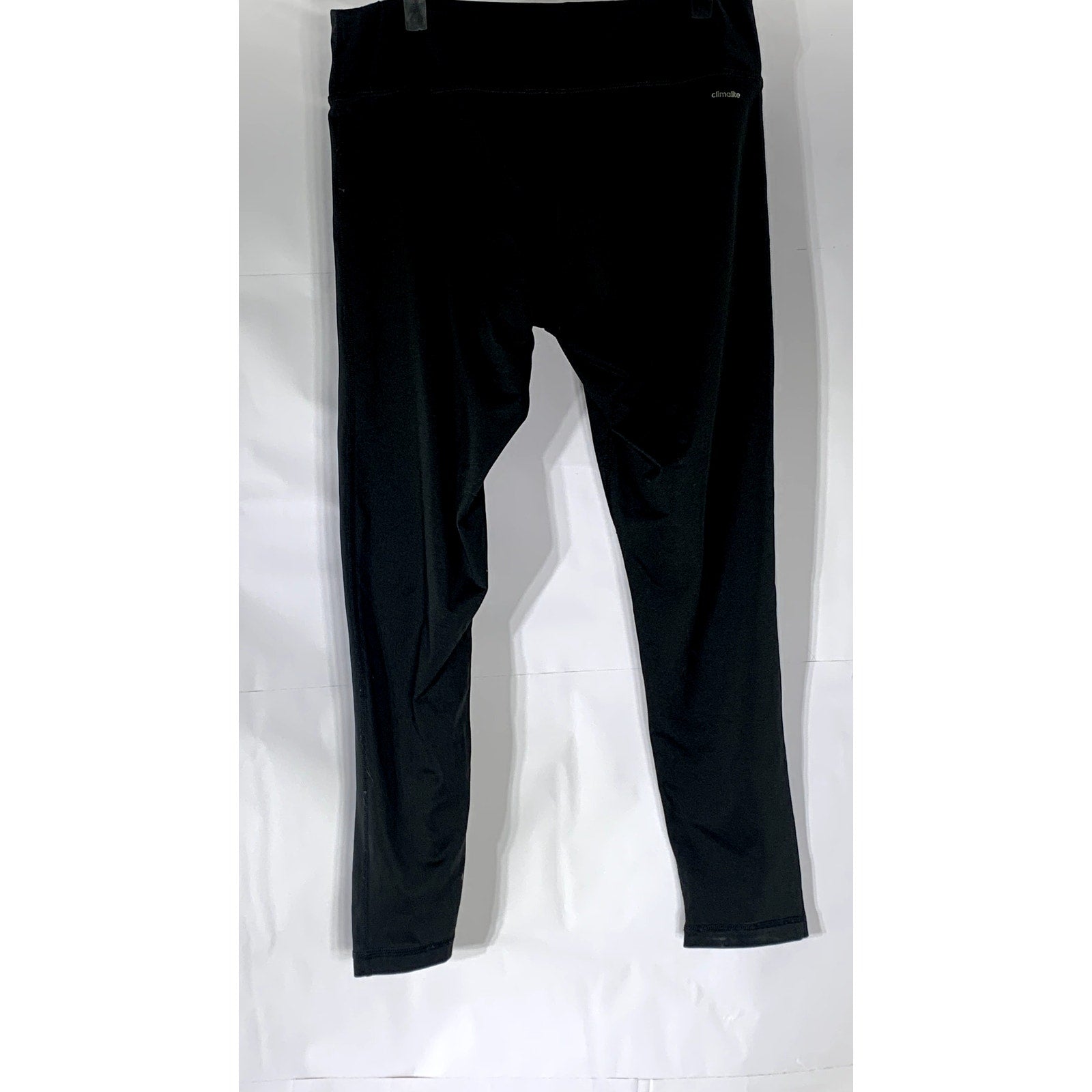 ADIDAS Women's Black Solid Climalite Stretch Leggings SZ L