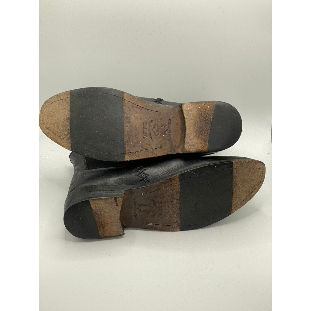 SUTRO FOOTWEAR Women's Black Leather Ortega Round-Toe Ankle Chelsea Boots SZ 8