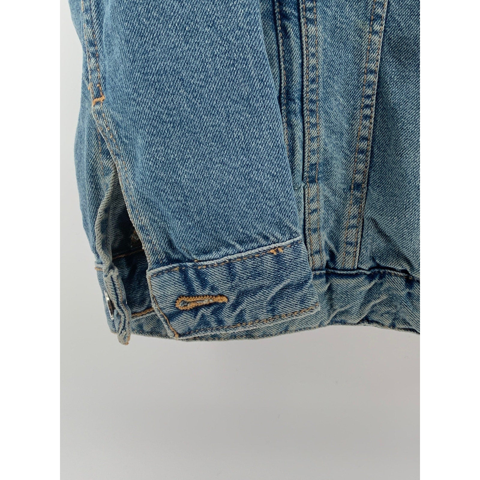 ZARA Authentic Denim By TRF Women's Blue Button-Up Oversized Jean Jacket SZ M