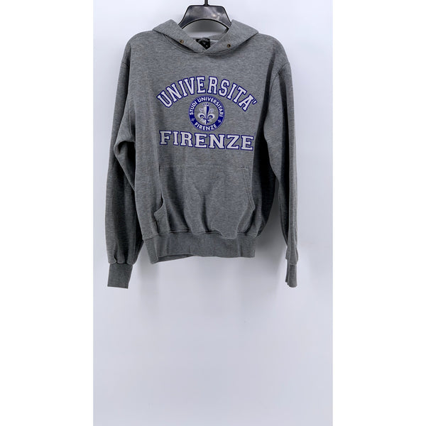 UNIVERSITA ROMA Women's Gray Vintage University Hoodie SZ L
