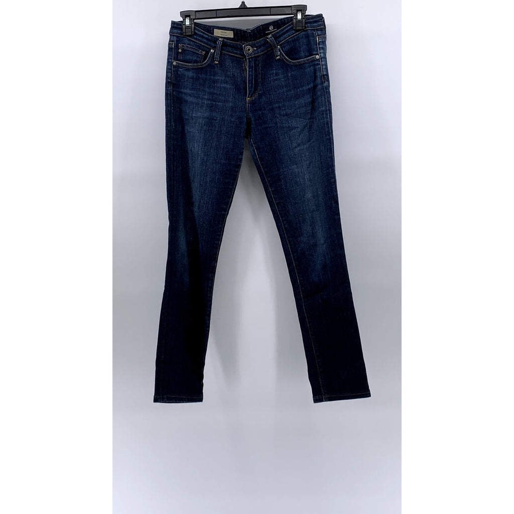 AG ADRIANO GOLDSCHMIED Women's Blue Denim The Stilt Cigarette Leg Jeans SZ 27
