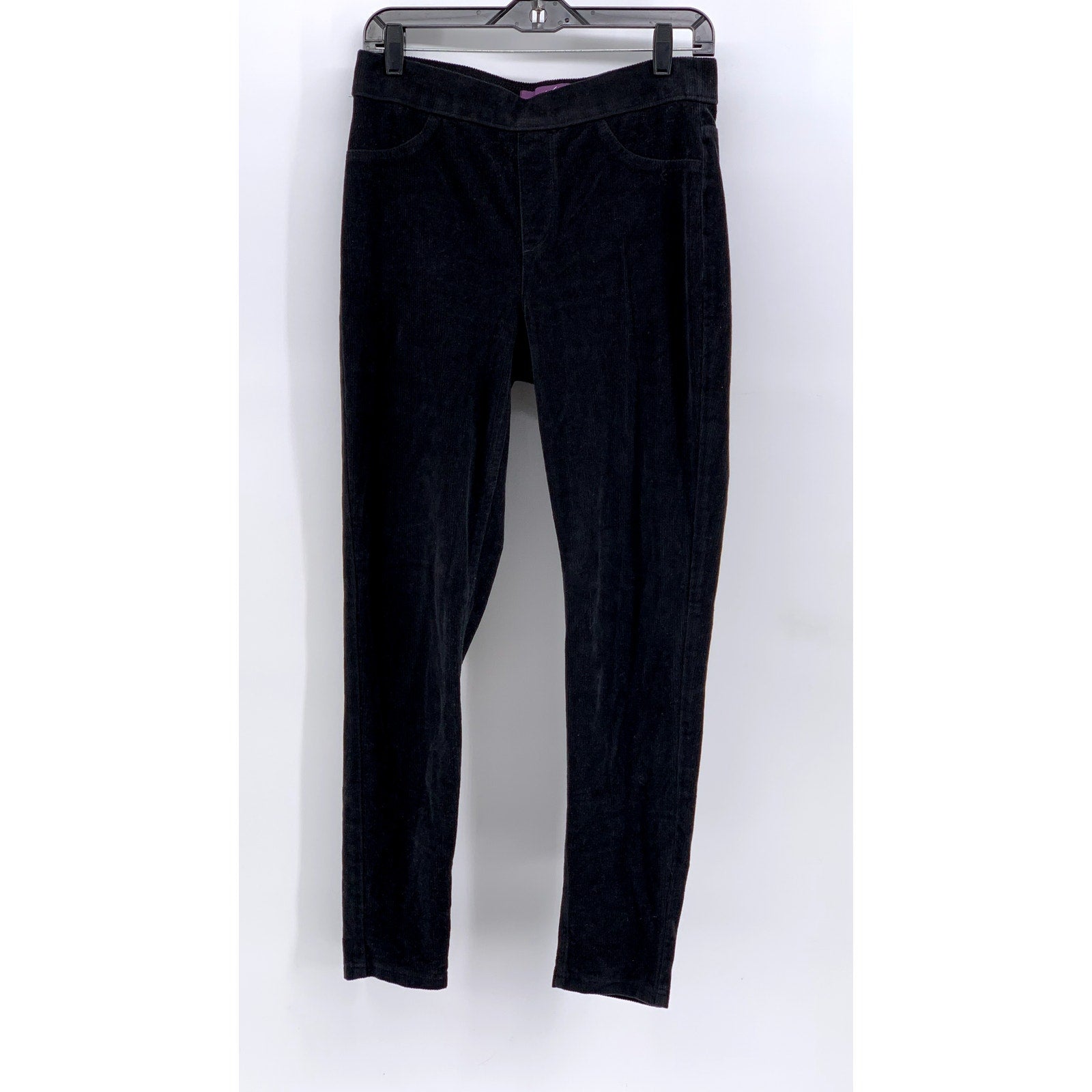GLORIA VANDERBILT Women's Black Corduroy Pants SZ M