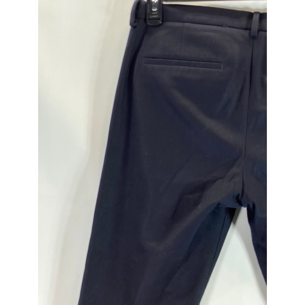 COS Men's Navy Wool-Blend Flat Front Dress Pants SZ 34R