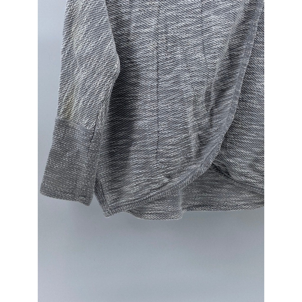 CALVIN KLEIN Women's Gray Cowl-Neck Tulip-Hem Long Sleeve Knit Sweater SZ M