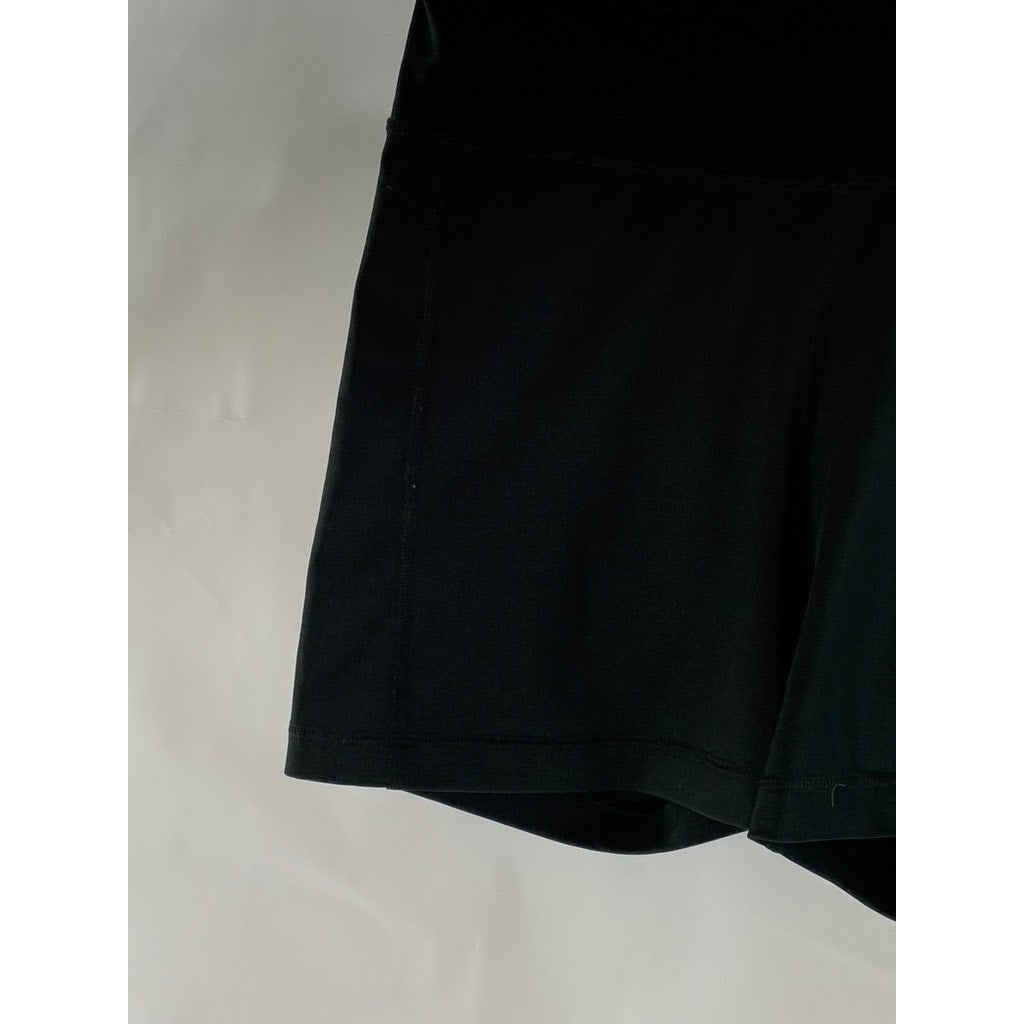 PUMA Women's Black Logo Pull-On 4" Biker Shorts SZ M