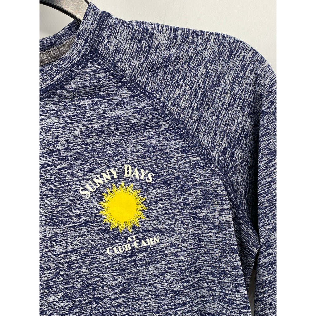 HOLLOWAY Women's Blue Crewneck Sunny Days Graphic Long Sleeve Top SZ S