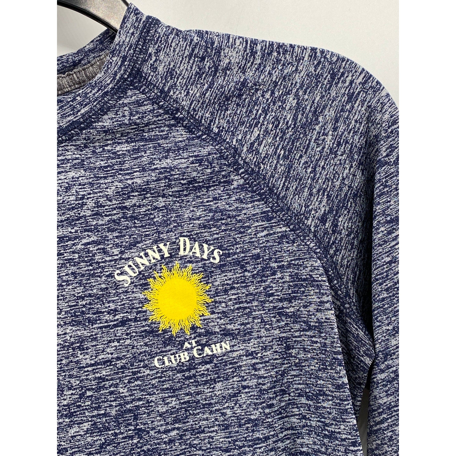 HOLLOWAY Women's Blue Crewneck Sunny Days Graphic Long Sleeve Top SZ S