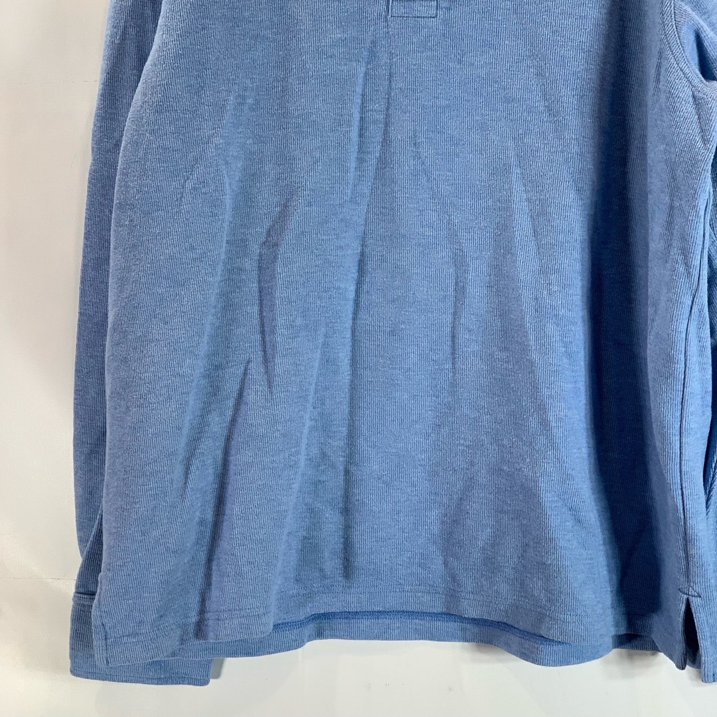 TOMMY BAHAMA Men's Light Blue Quarter Button Stand Collar Pullover Sweater SZ XL