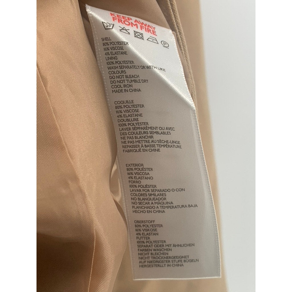 URBAN OUTFITTERS Women's Camel Brown Two-Button Notch Collar Blazer SZ M