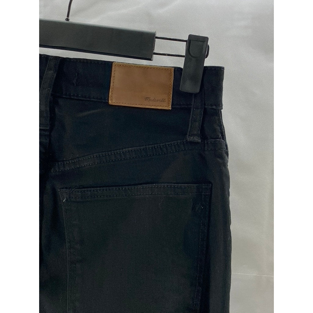 MADEWELL Women's Black Solid Denim Curvy High-Rise Skinny Jeans SZ 26