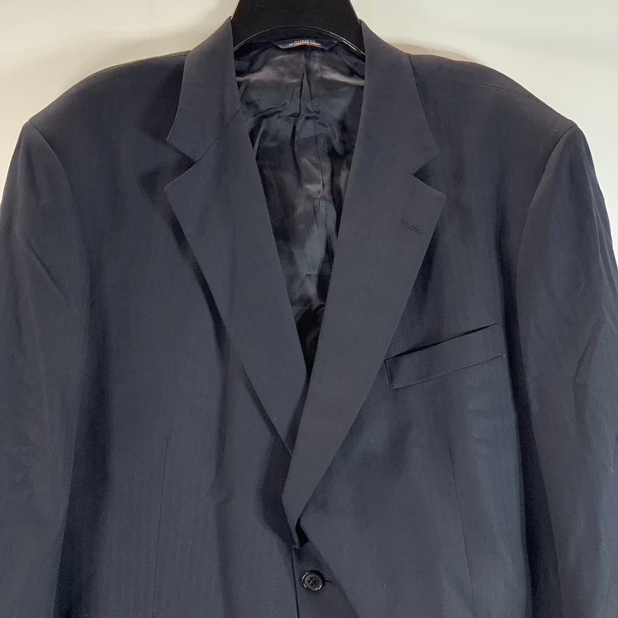 BROOKS BROTHERS Men's Black Wool Herringbone Two-Button Blazer SZ 48R