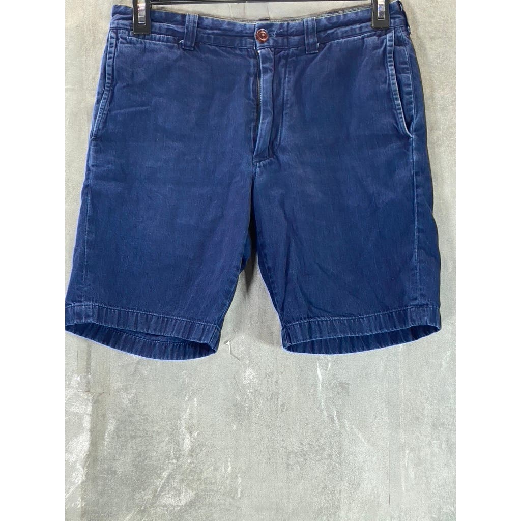 J.CREW Men's Navy Stretch Regular-Fit Chino Shorts SZ 30
