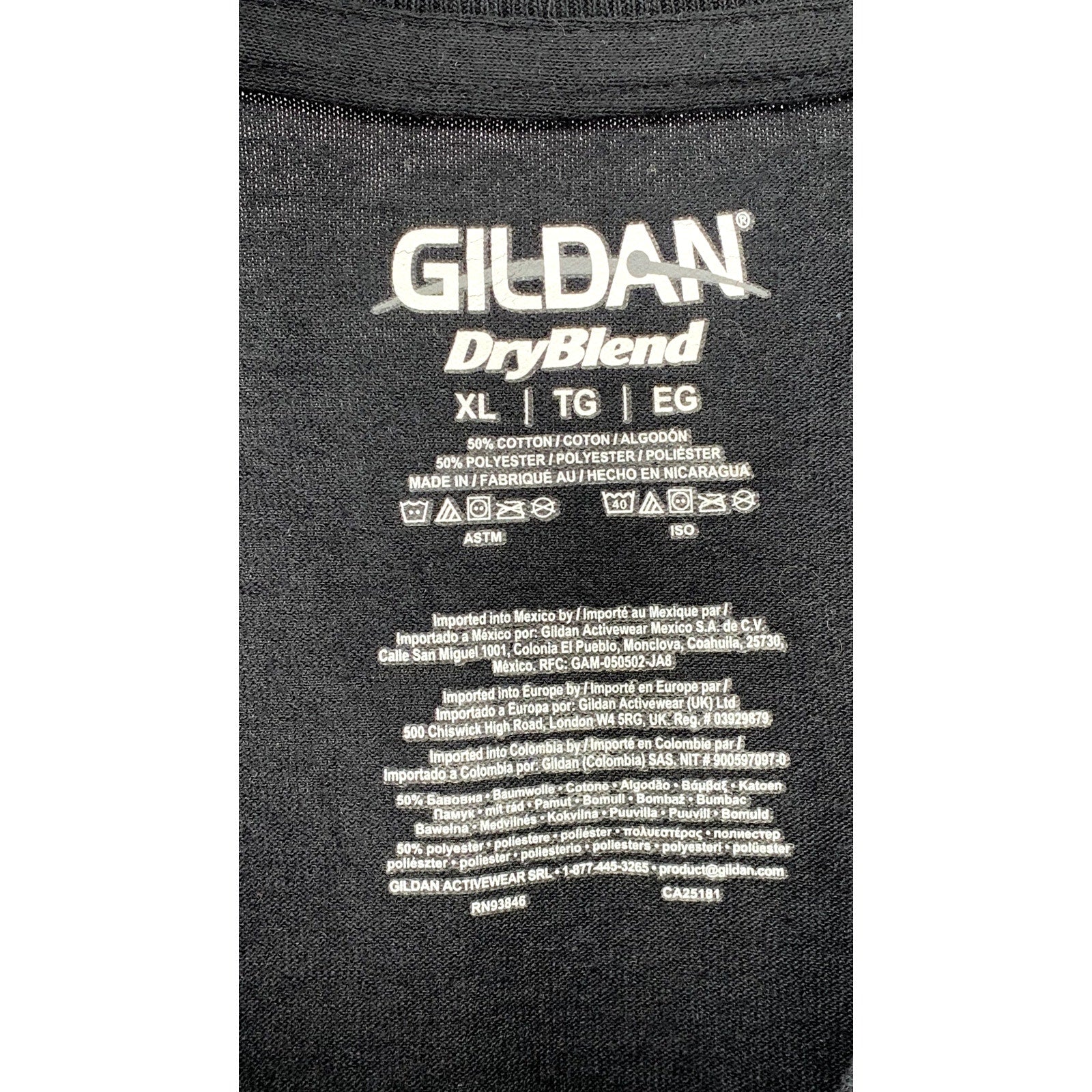 GILDAN Men's Black-Green Twighard Graphic Crewneck Short Sleeve T-Shirt SZ XL