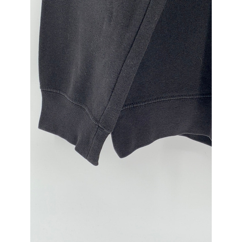 NIKE Women's Black-White Logo Sportswear Pullover Classic Hoodie SZ L