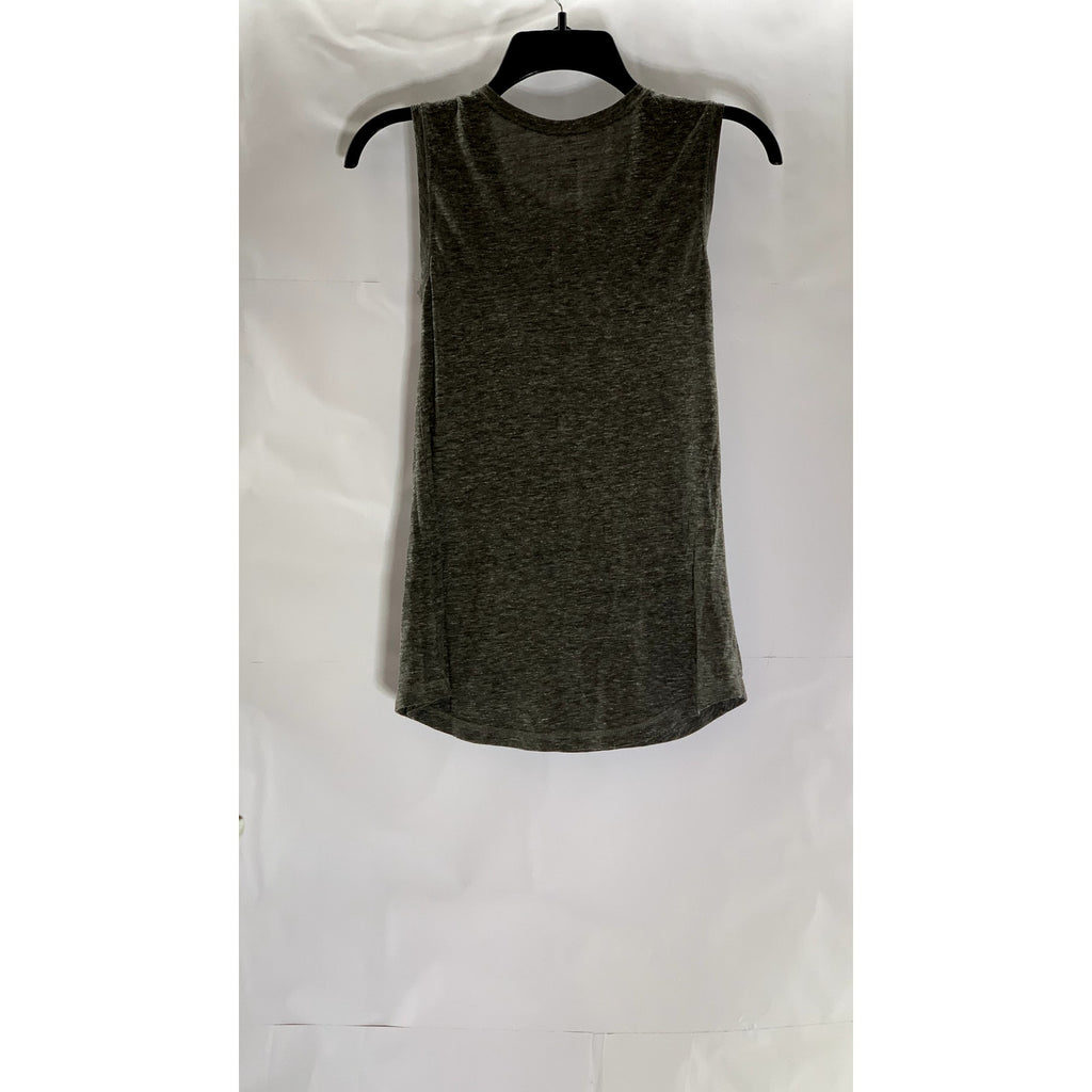 OLD NAVY Women’s Gray Heather Hustle Logo Crewneck Tank Top SZ S