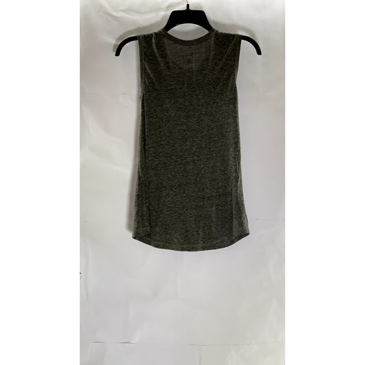 OLD NAVY Women’s Gray Heather Hustle Logo Crewneck Tank Top SZ S