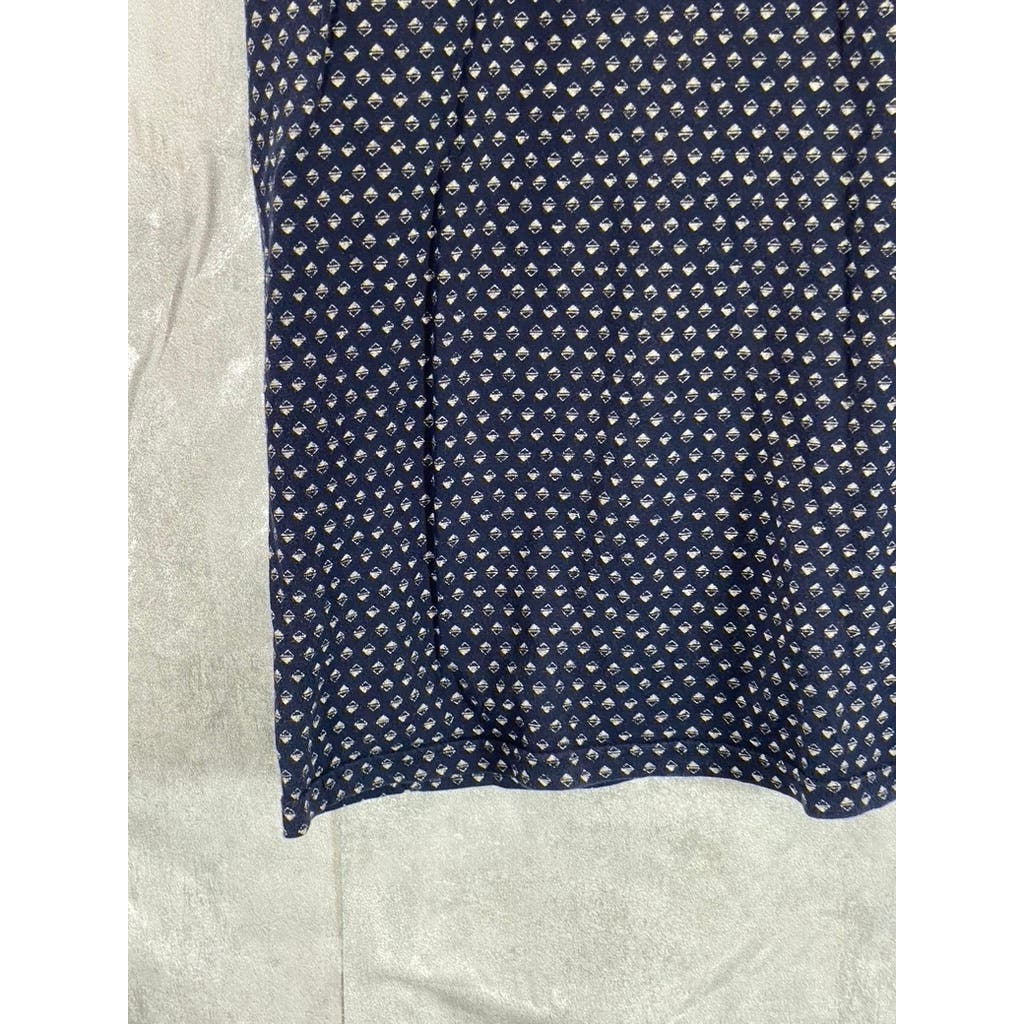 GOODFELLOW & CO Men's Navy Printed Crewneck Standard-Fit T-Shirt SZ XL