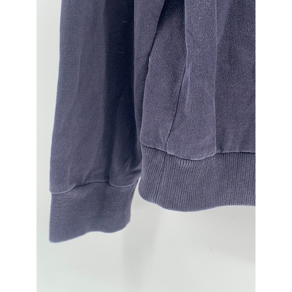 COS Men's Blue Square Graphic Crewneck Long Sleeve Knit Casual Sweatshirt SZ S