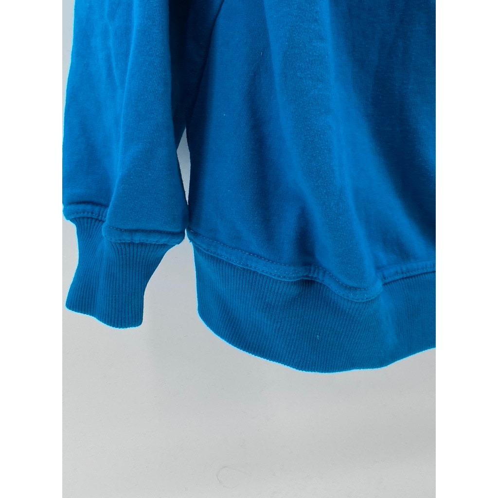 UNBRANDED Men's Blue-Green Crickets Logo Casual Pullover Hoodie SZ L