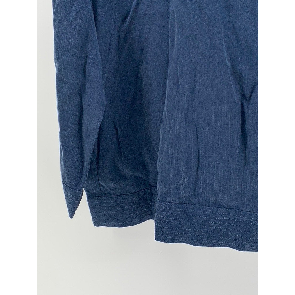 BANANA REPUBLIC Women's Navy Scoop-Neck Long Sleeve Top SZ L