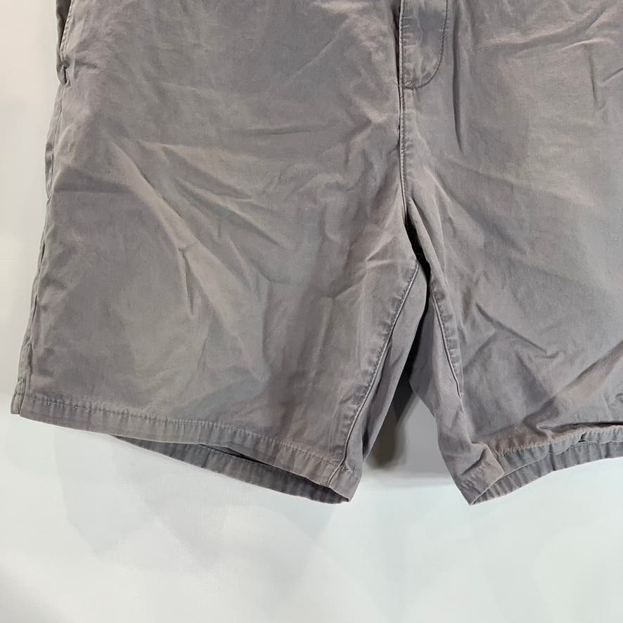 TOMMY HILFIGER Men's Custom Fit Solid Gray Chino Shorts SZ 40