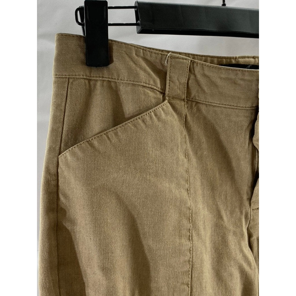 BANANA REPUBLIC Women's Tan Sloan Slim-Leg Regular-Fit Ankle Pant SZ 4