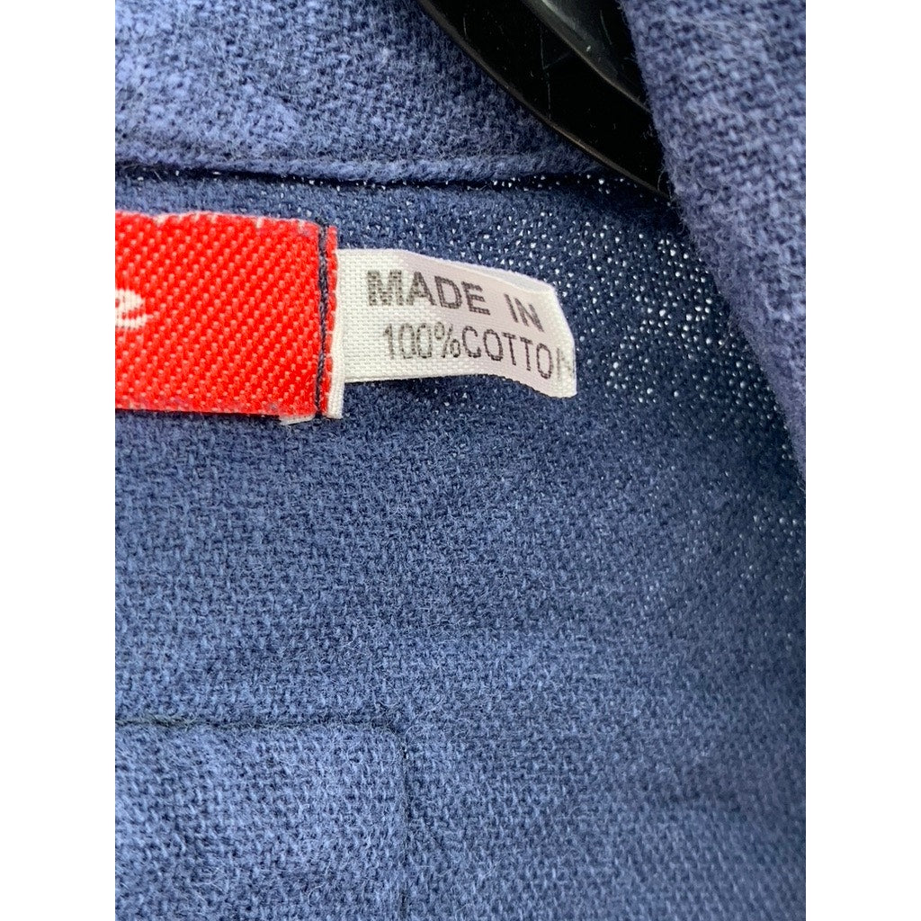 NEPTUNE Unisex Navy Rare TMCE Embroidered Graphic Open-Front Cardigan SZ OS