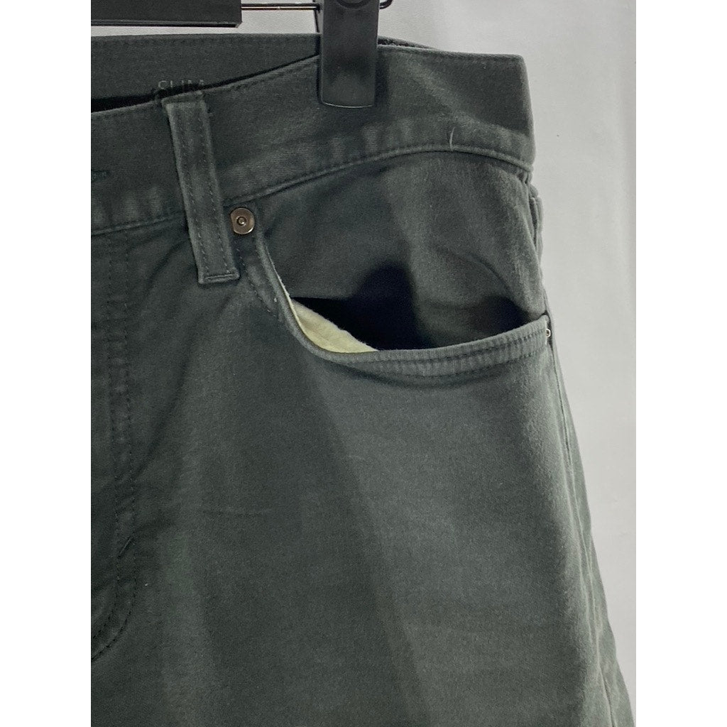 BANANA REPUBLIC Men's Dark Gray Slim-Fit Aiden Traveler Five-Pocket Pant SZ32X32