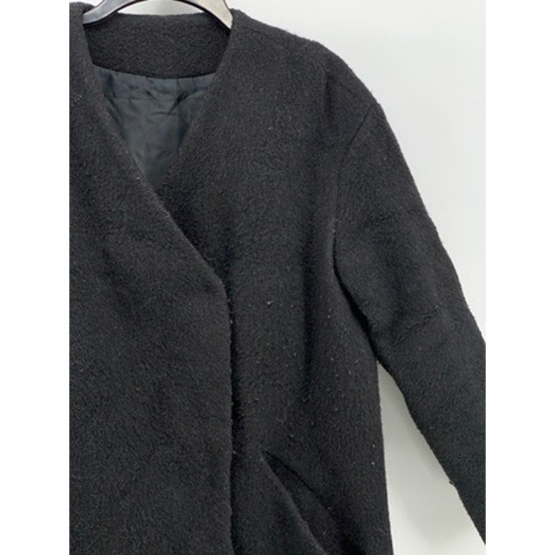 & OTHER STORIES Women’s Black Wool-Blend Asymmetrical Coat SZ 6