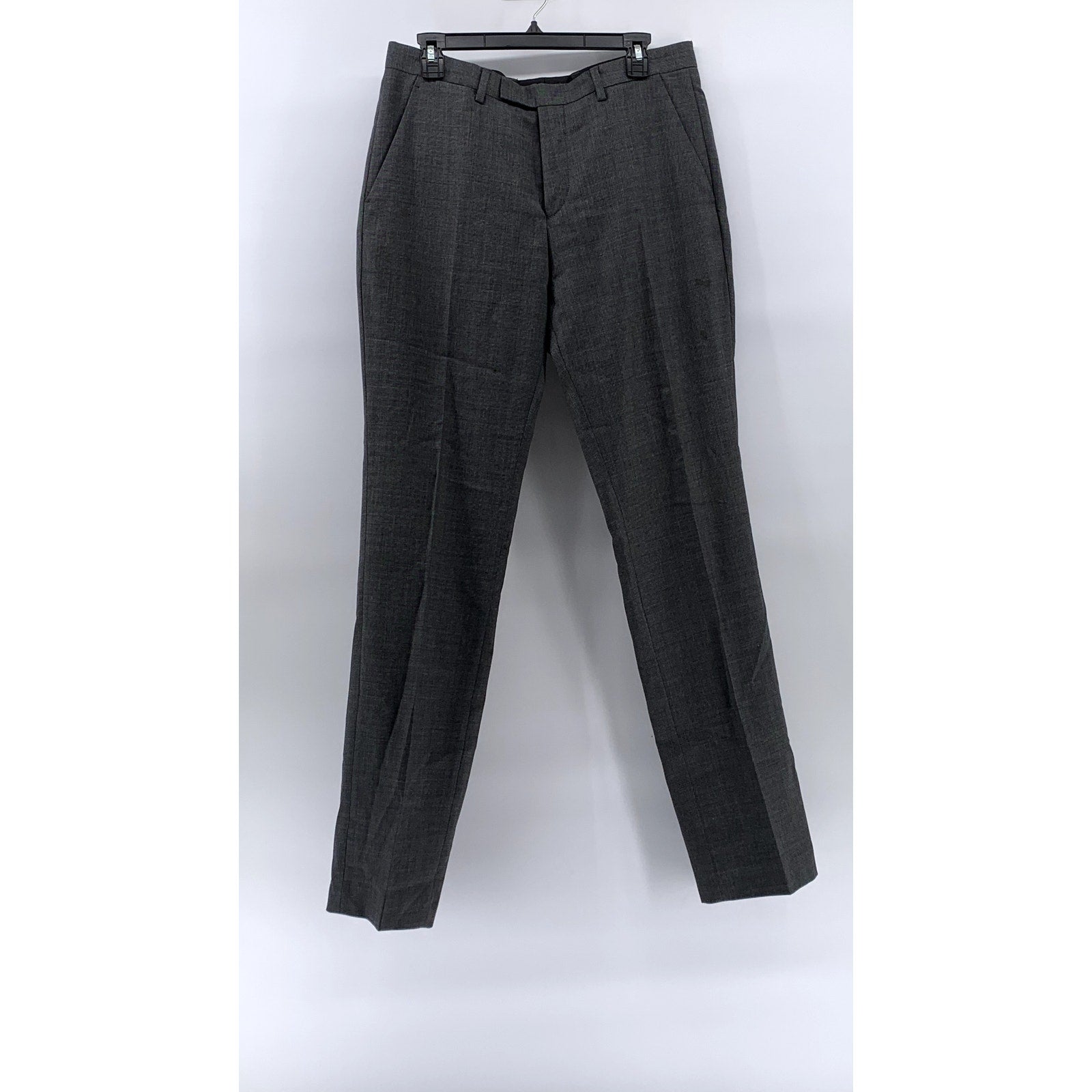 ACNE Men's Charcoal Wool Aktie Straight-Leg Pants SZ 48(US32)