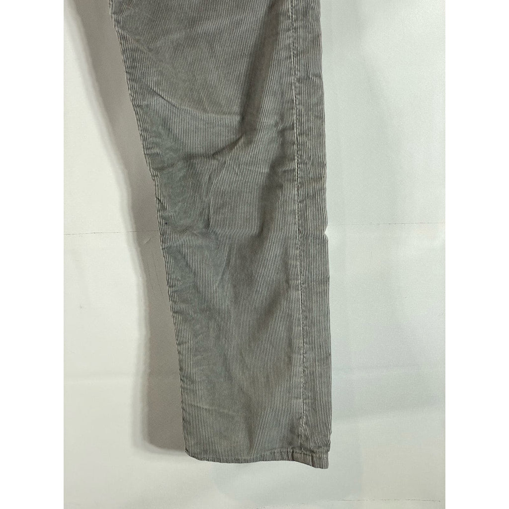 LEVI'S Men's Light Gray Corduroy 511 Slim-Fit Five-Pocket Jean SZ 30X32