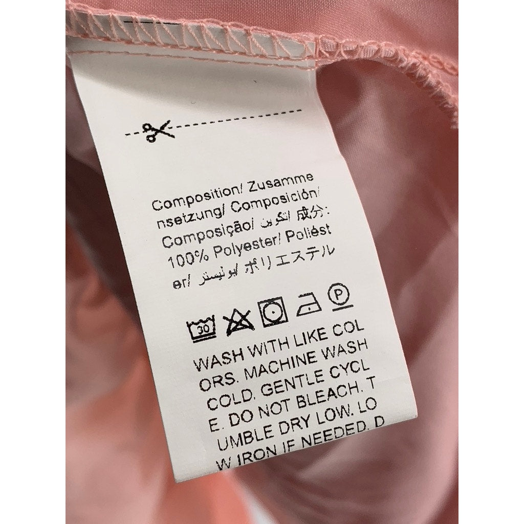 SHEIN Women's Light Pink Embroidered Short Sleeve Chiffon Midi Dress SZ 6
